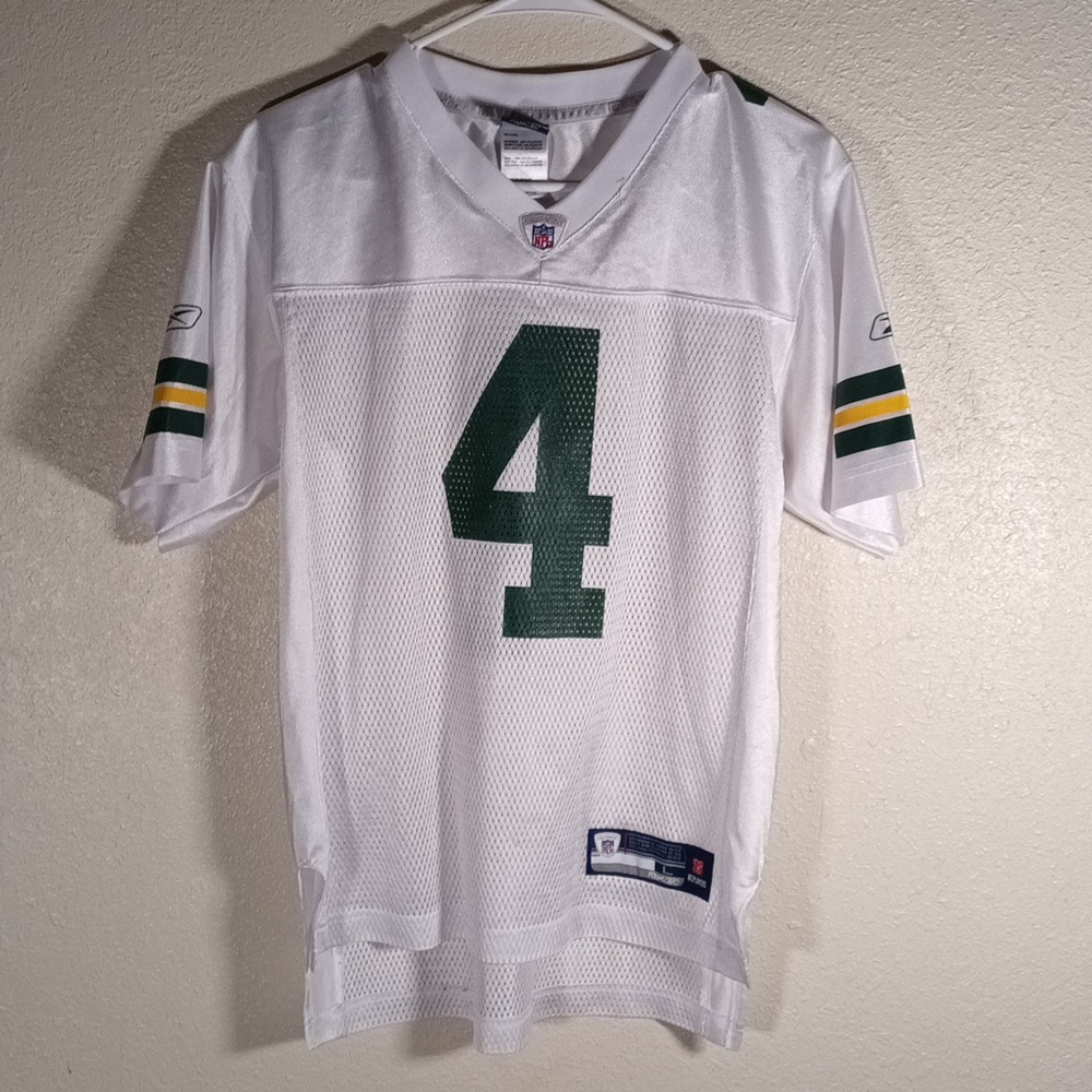 Vintage Youth Size L(14-16) Reebok NFL Brett Favre Green Bay Packers Jersey